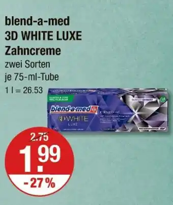 V Markt Blend-a-med 3d white luxe Angebot