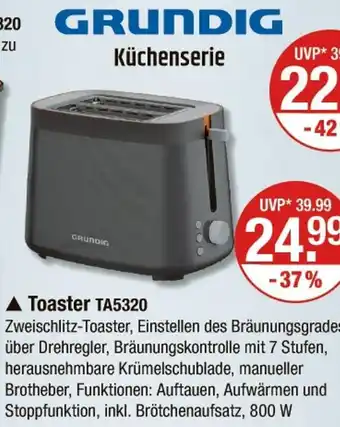 V Markt Grundig toaster Angebot