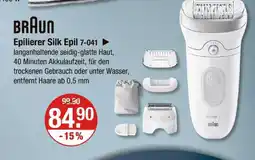 V Markt Braun epilierer silk epil 7-041 Angebot