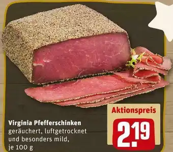 REWE Virginia pfefferschinken Angebot