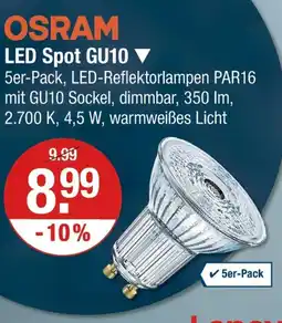 V Markt Osram led spot gu10 Angebot