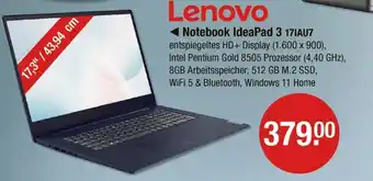 V Markt Lenovo notebook ideapad 3 17iau7 Angebot