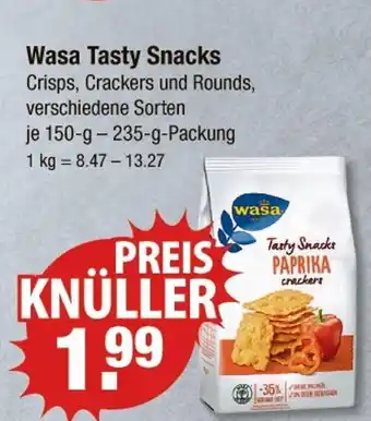 V Markt Wasa tasty snacks Angebot