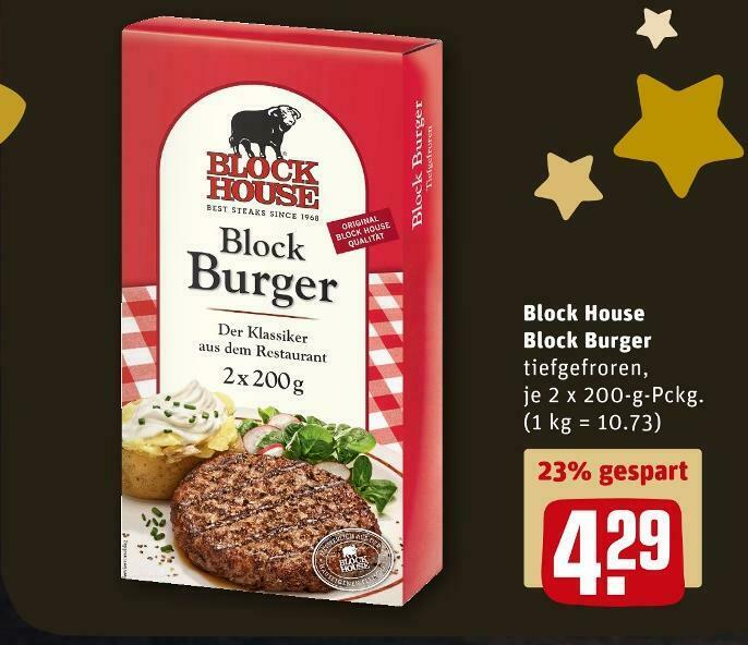 Block house block burger Angebot bei REWE