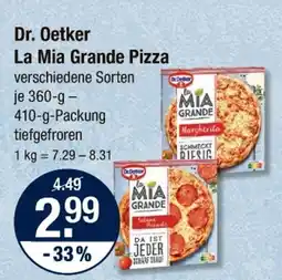 V Markt Dr. oetker la mia grande pizza Angebot