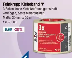 V Markt Kip feinkrepp klebeband Angebot