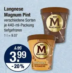 V Markt Langnese magnum pint Angebot