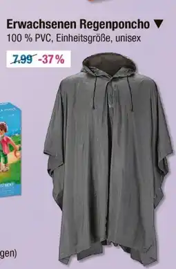 V Markt Erwachsenen regenponcho Angebot