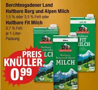 V Markt Berchtesgadener land haltbare berg und alpen milch oder haltbare fit milch Angebot