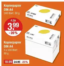 V Markt Upm office copyprint kopierpapier din a4 Angebot