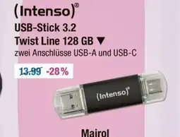 V Markt Intenso usb-stick 3.2 twist line 128 gb Angebot