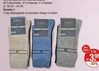 V Markt Herren socken mit komfortbund Angebot