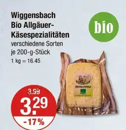 V Markt Wiggensbach, bio bio allgäuer-käsespezialitäten Angebot