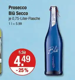 V Markt Blû secco prosecco Angebot