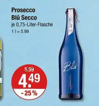 V Markt Blû secco prosecco Angebot