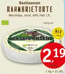 Erdkorn Biomarkt Bastiaansen RAHMBRIETORTE Angebot