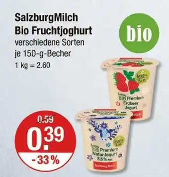 V Markt Salzburgmilch bio fruchtjoghurt Angebot