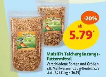 Fressnapf Multifit teichergänzungsfuttermittel Angebot