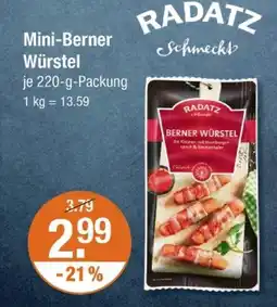 V Markt Radatz mini-berner würstel Angebot