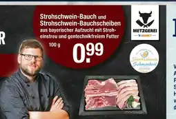 V Markt Metzgerei v-markt strohschwein-bauch und strohschwein-bauchschnitten Angebot