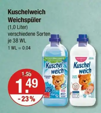 V Markt Kuschelweich weichspüler Angebot