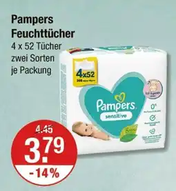 V Markt Pampers feuchttücher Angebot