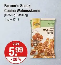 V Markt Farmer's snack cucina walnusskerne Angebot