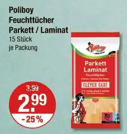 V Markt Poliboy feuchttücher parkett / laminat Angebot