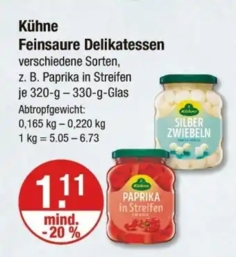 V Markt Kühne feinsaure delikatessen Angebot