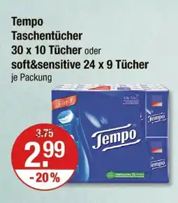 V Markt Tempo taschentücher Angebot