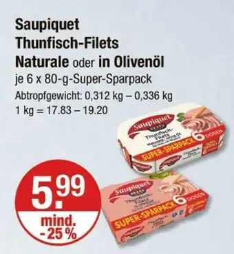 V Markt Saupiquet thunfisch-filets Angebot