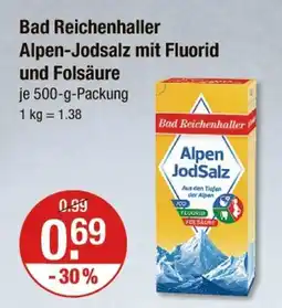 V Markt Bad reichenhaller alpen-jodsalz mit fluorid und folsäure Angebot