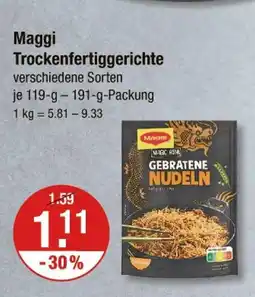 V Markt Maggi trockengerichte Angebot