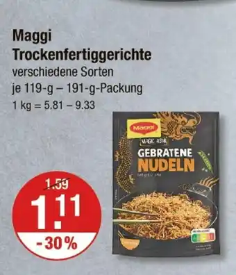 V Markt Maggi trockengerichte Angebot