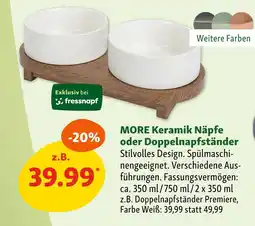 Fressnapf More keramik näpfe oder doppelnapfständer Angebot