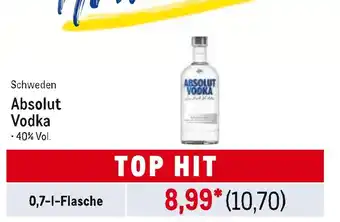 METRO Absolut vodka Angebot