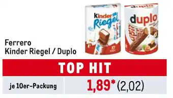 METRO Ferrero kinder riegel / duplo Angebot