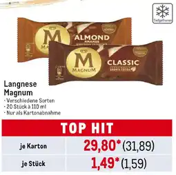 METRO Langnese magnum Angebot