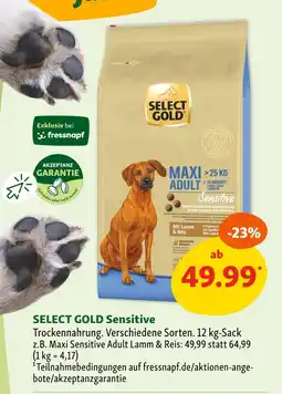 Fressnapf Select gold sensitive Angebot