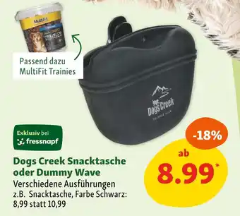 Fressnapf Dogs creek snacktasche oder dummy wave Angebot