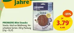 Fressnapf Premiere mini snacks Angebot