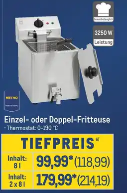 METRO Metro professional einzel- oder doppel-fritteuse Angebot