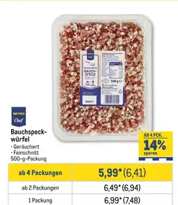 METRO Metro chef bauchspeckwürfel Angebot