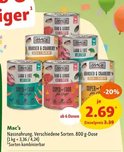 Fressnapf Mac's super food for dogs Angebot