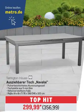 METRO Tarrington house ausziehbarer tisch „navalai“ Angebot