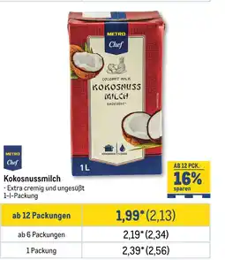 METRO Kokosnussmilch Angebot