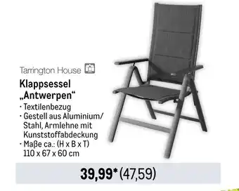 METRO Tarrington house klappsessel „antwerpen“ Angebot