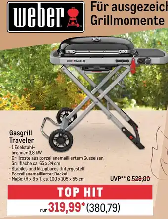 METRO Weber gasgrill traveler Angebot