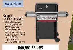 METRO Gasgrill spirit e-425 gbs Angebot