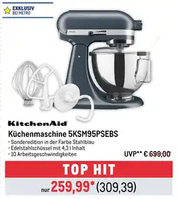 METRO Kitchenaid küchenmaschine 5ksm95psebs Angebot